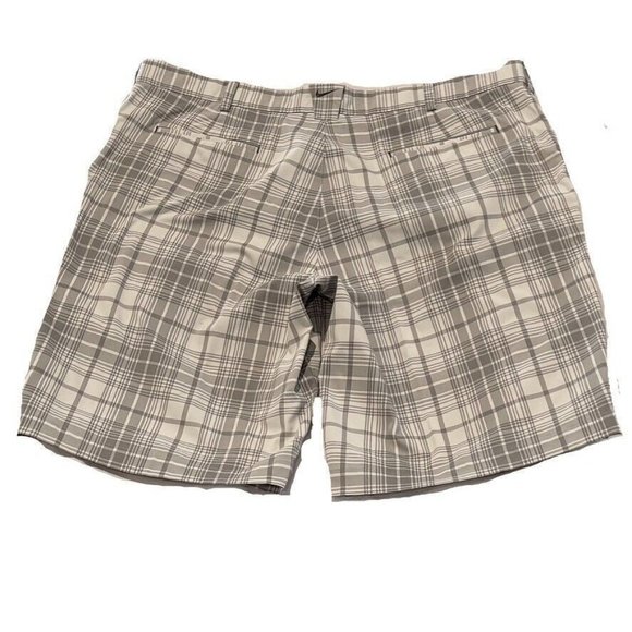 NIKE GOLF TOUR PERFORMANCE Shorts FIT DRY Utility Gray Plaid Men's Size 40 - Picture 4 of 11